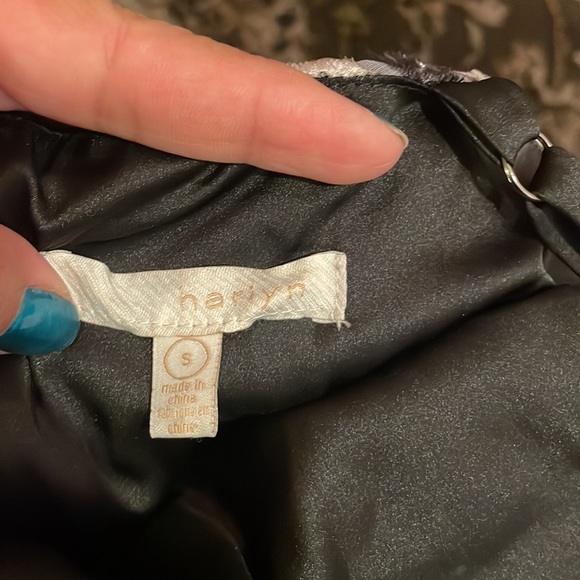 Harlyn for Anthropologie Silver Moon Velvet Midi Dress - Picture 13 of 15